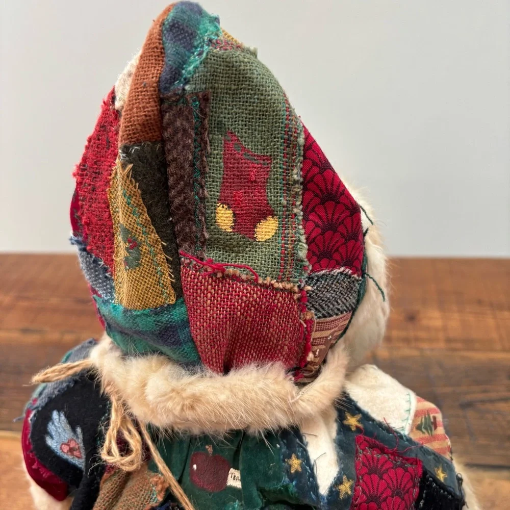Patchwork Santa Claus Figurine